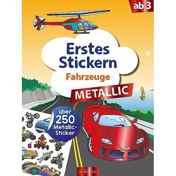 Erstes Stickern Metallic / Erstes Stickern Metallic - Fahrzeuge