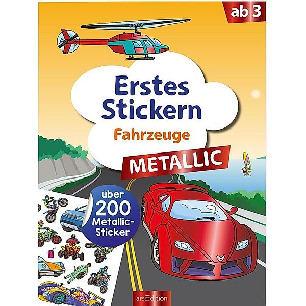 Erstes Stickern Metallic - Fahrzeuge