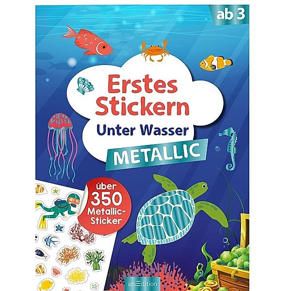 Erstes Stickern Metallic - Unter Wasser