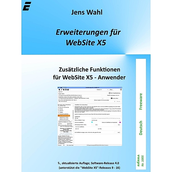 Erweiterungen für WebSite X5 / edeus Bd.1005, Jens Wahl
