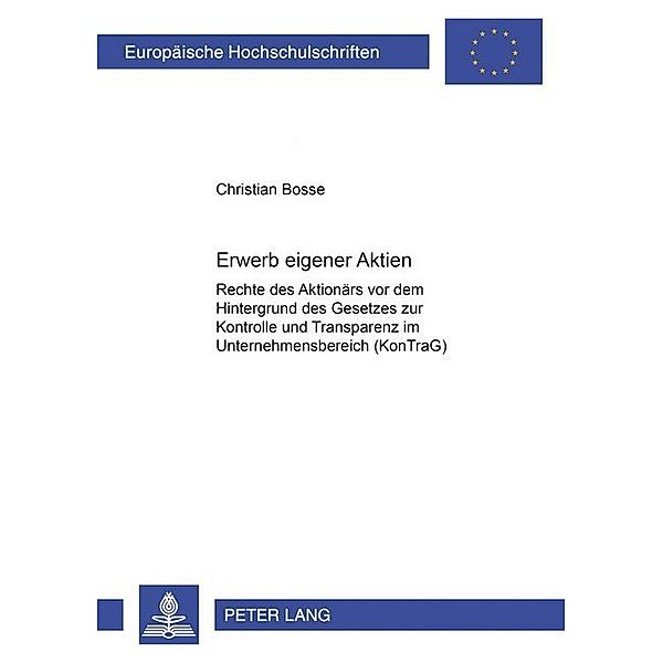 Erwerb eigener Aktien, Christian Bosse