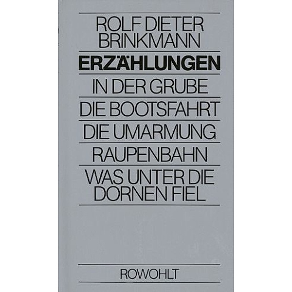 Erzählungen, Rolf Dieter Brinkmann