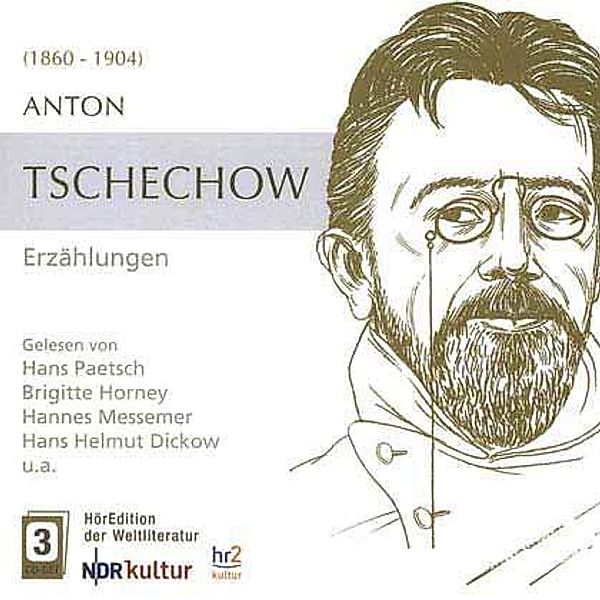 Erzählungen, 3 Audio-CDs, Anton Tschechow