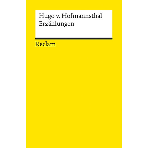 Erzählungen, Hugo von Hofmannsthal