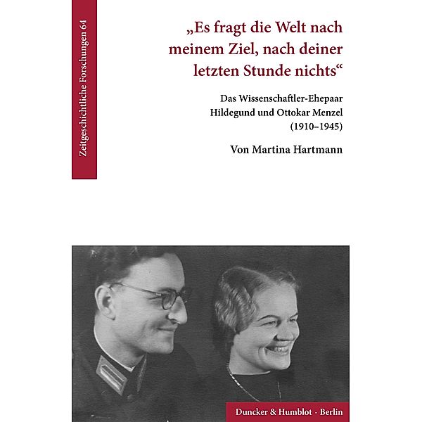 »Es fragt die Welt nach meinem Ziel, nach deiner letzten Stunde nichts«., Martina Hartmann