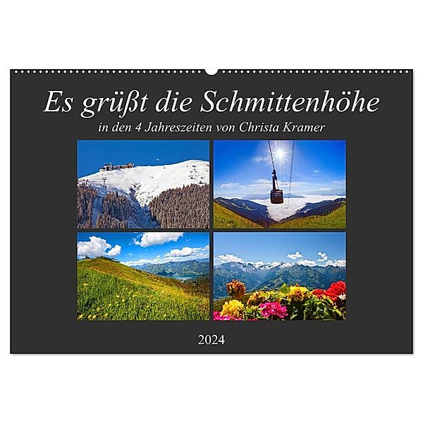 Es grüsst die Schmittenhöhe (Wandkalender 2024 DIN A2 quer), CALVENDO Monatskalender, Christa Kramer