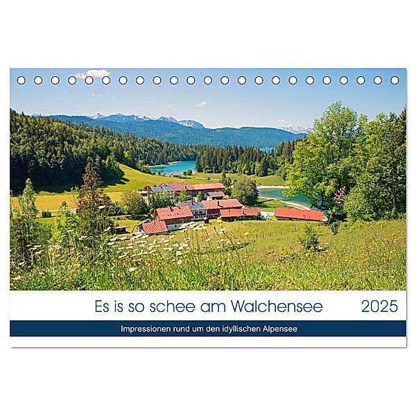 Es is so schee am Walchensee 2025 (Tischkalender 2025 DIN A5 quer), CALVENDO Monatskalender, Calvendo, SusaZoom