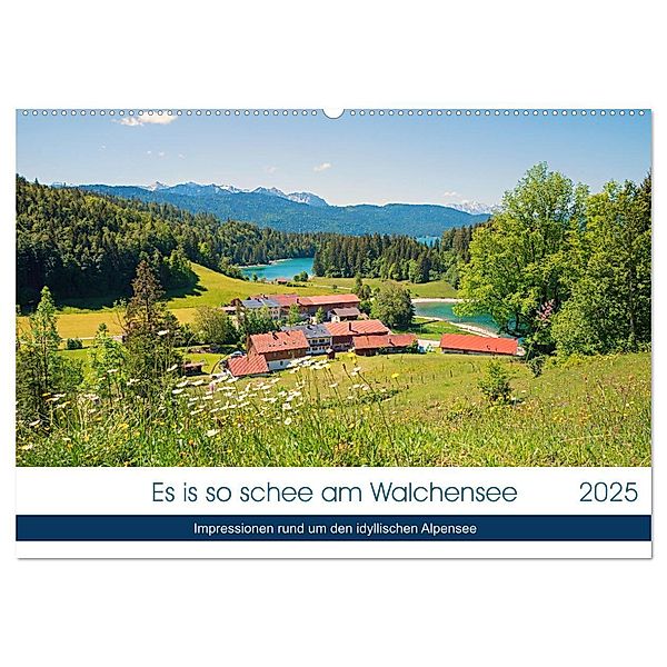 Es is so schee am Walchensee 2025 (Wandkalender 2025 DIN A2 quer), CALVENDO Monatskalender, Calvendo, SusaZoom