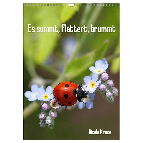 Es summt, flattert, brummt (Wandkalender 2024 DIN A3 hoch), CALVENDO Monatskalender, Gisela Kruse