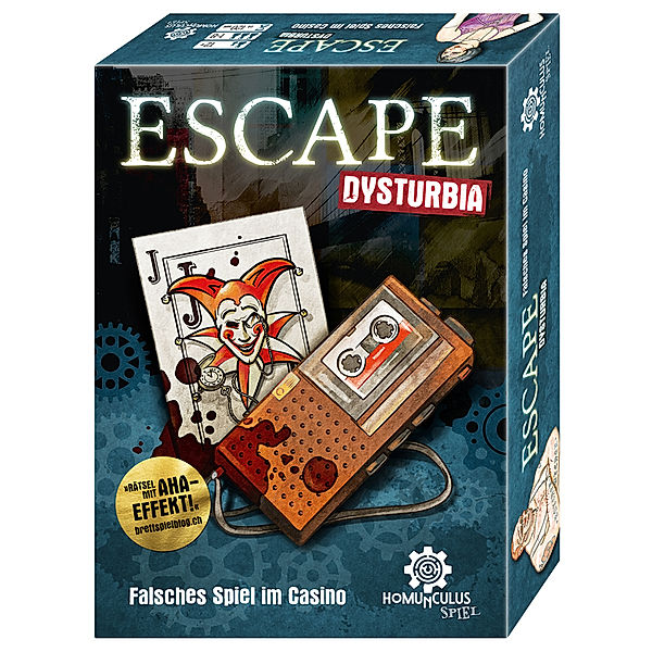 homunculus verlag ESCAPE Dysturbia: Falsches Spiel im Casino (Spiel), Joseph Felix Ernst, Sebastian Frenzel