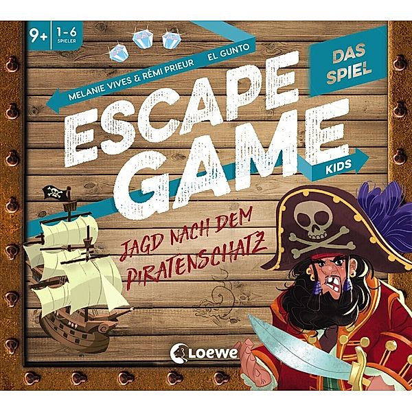 Loewe Verlag, Loewe Escape Game Kids - Das Spiel - Jagd nach dem Piratenschatz, Rémi Prieur, Mélanie Vives
