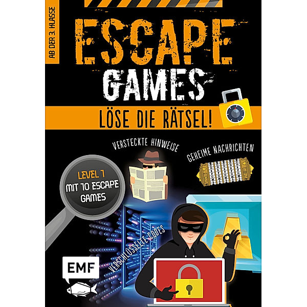 Escape Games Level 1 (orange) - Löse die Rätsel! - 10 Escape Games ab der 3. Klasse, Mathieu Quénée