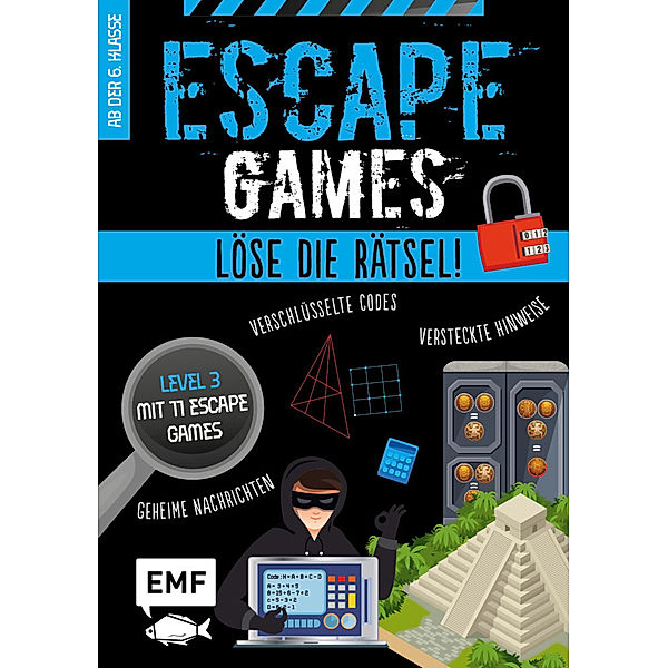 Escape Games Level 3 (blau) - Löse die Rätsel! - 11 Escape Games ab der 6. Klasse, Arnaud Durand, Julien Durand