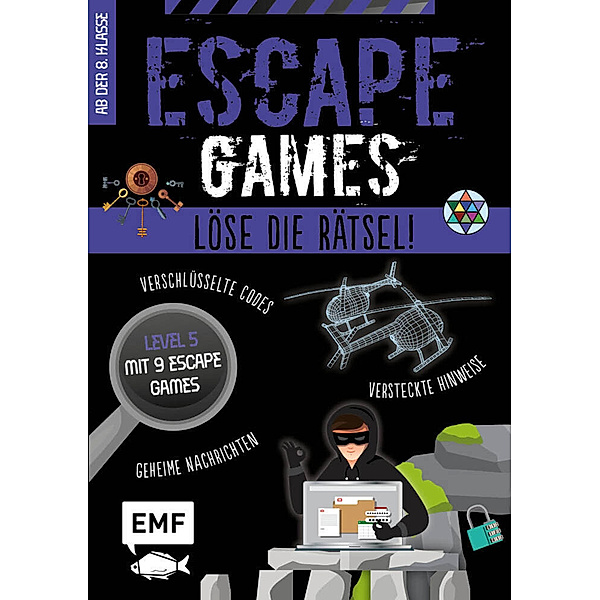 Escape Games Level 5 (lila) - Löse die Rätsel! - 9 Escape Games ab der 8. Klasse, Arnaud Durand, Julien Durand