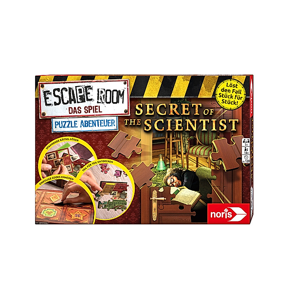 Noris Spiele Escape Room Puzzle Abenteuer, Secret of the Scientist (Spiel)