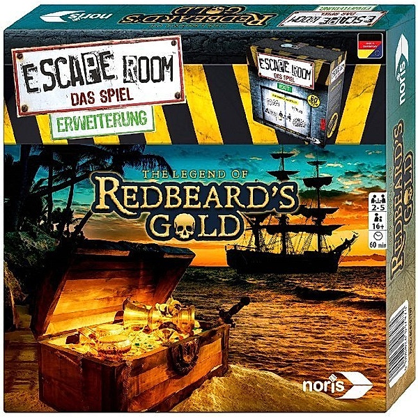 Noris Spiele Escape Room, Redbeards Gold (Spiel-Zubehör)
