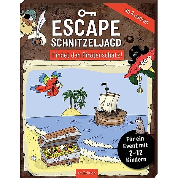ars edition Escape-Schnitzeljagd - Findet den Piratenschatz!, Hannah Lang