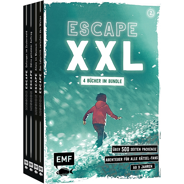 Escape XXL - über 500 Seiten packende Abenteuer für alle Rätsel-Fans ab 9 Jahren (Band 2), Arnaud Varennes-Schmitt, Lylian, Abel Oltramare, Natacha Godeau