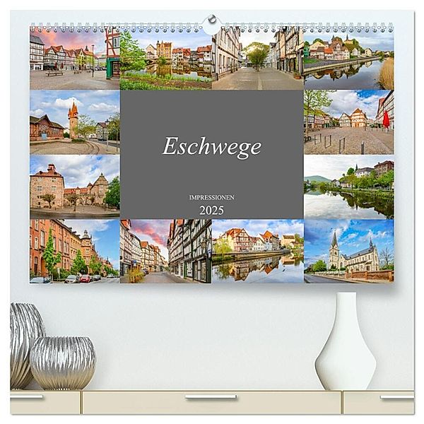 Eschwege Impressionen (hochwertiger Premium Wandkalender 2025 DIN A2 quer), Kunstdruck in Hochglanz, Calvendo, Dirk Meutzner