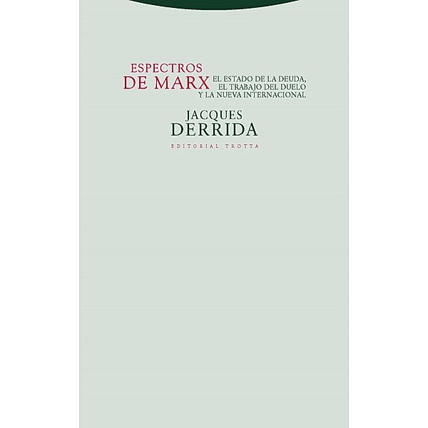 Espectros de Marx / Estructuras y Procesos. Filosofía, Jacques Derrida