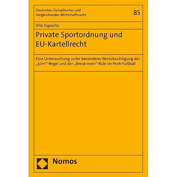 Esposito, V: Private Sportordnung und EU-Kartellrecht, Vito Esposito