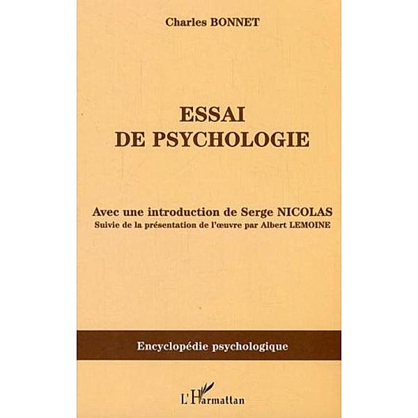 Essai de psychologie / Hors-collection, Bonnet Charles