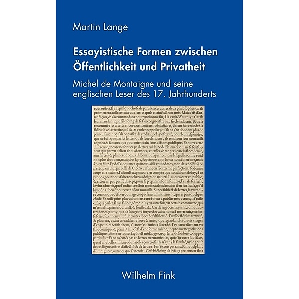 Essayistische Formen zwischen Öffentlichkeit und Privatheit, Martin Lange