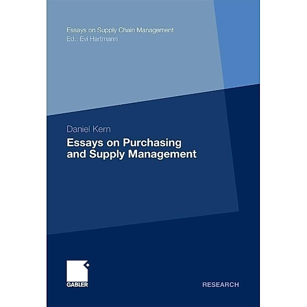 Essays on Purchasing and Supply Management / Essays on Supply Chain Management, Daniel Kern