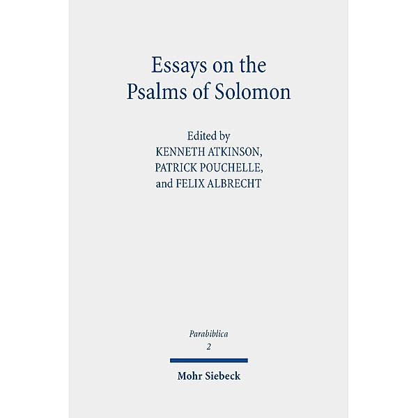 Essays on the Psalms of Solomon