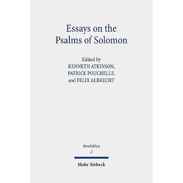 Essays on the Psalms of Solomon