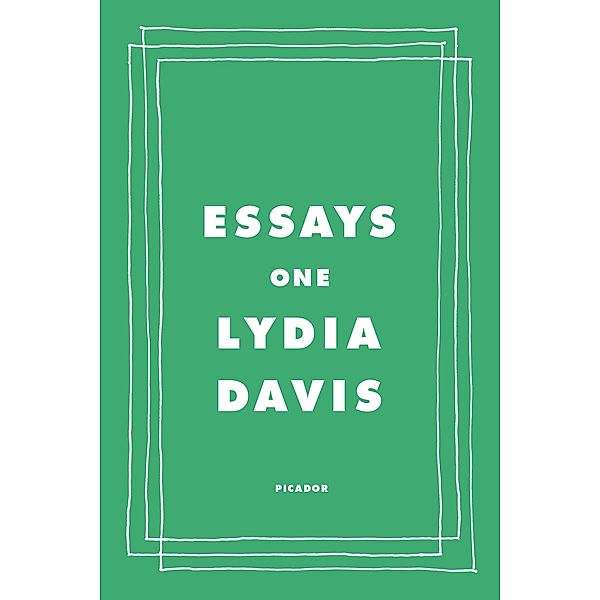 Essays One, Lydia Davis