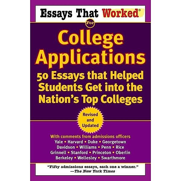 Essays that Worked for College Applications, Boykin Curry, Brian Kasbar