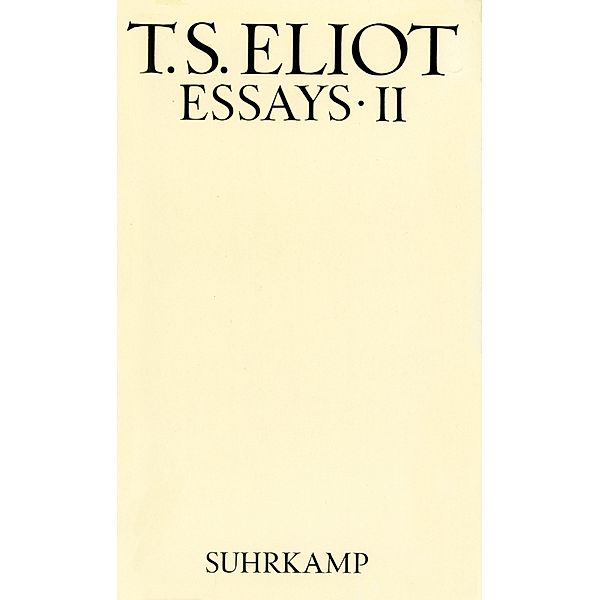 Essays.Tl.2, T. S. Eliot