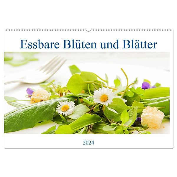 essbare Blüten und Blätter (Wandkalender 2024 DIN A2 quer), CALVENDO Monatskalender, EFLStudioArt
