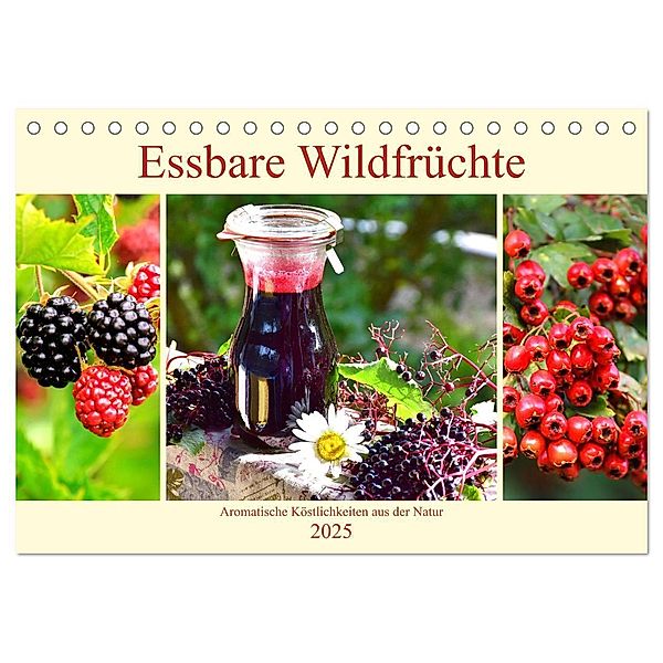 Essbare Wildfrüchte. Aromatische Köstlichkeiten aus der Natur (Tischkalender 2025 DIN A5 quer), CALVENDO Monatskalender, Calvendo, Rose Hurley