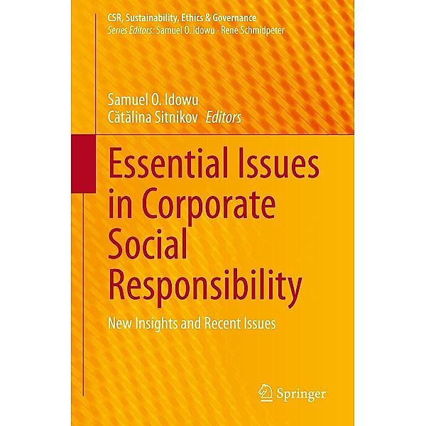 Essential Issues in Corporate Social Responsibility / CSR, Sustainability, Ethics & Governance