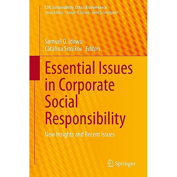 Essential Issues in Corporate Social Responsibility / CSR, Sustainability, Ethics & Governance