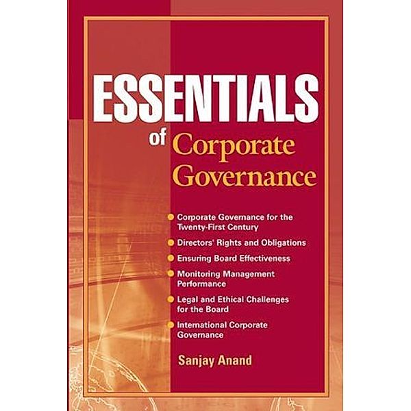 Essentials of Corporate Governance, Sanjay Anand