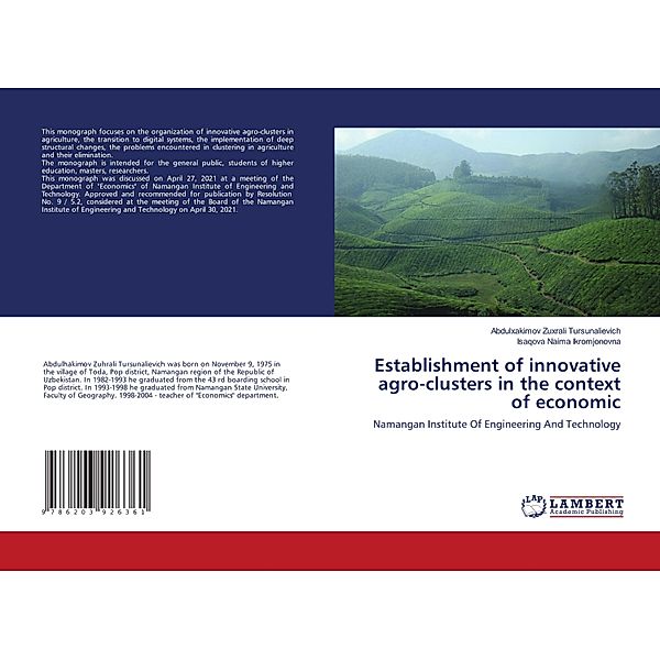 Establishment of innovative agro-clusters in the context of economic, ABDULXAKIMOV ZUXRALI TURSUNALIEVICH, ISAQOVA NAIMA IKROMJONOVNA