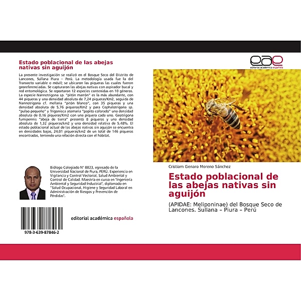 Estado poblacional de las abejas nativas sin aguijón, Cristiam Genaro Moreno Sánchez