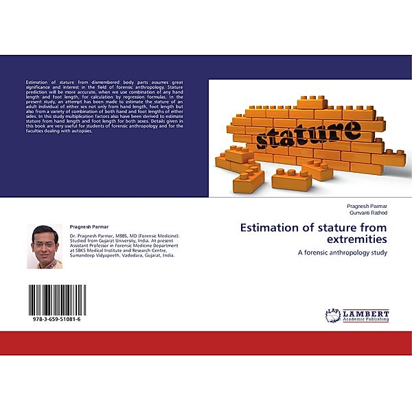 Estimation of stature from extremities, Pragnesh Parmar, Gunvanti Rathod