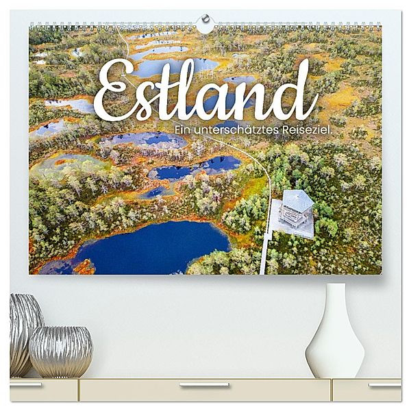 Estland - Ein unterschätztes Reiseziel. (hochwertiger Premium Wandkalender 2025 DIN A2 quer), Kunstdruck in Hochglanz, Calvendo, Happy Monkey