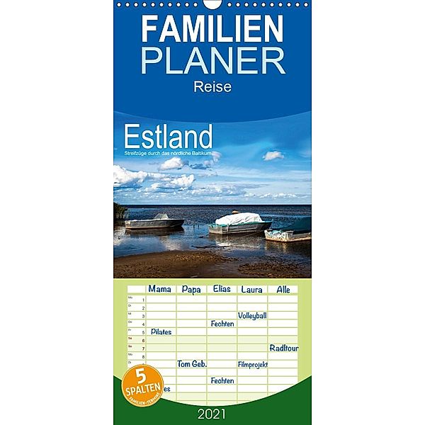 Estland - Streifzüge durch das nördliche Baltikum - Familienplaner hoch (Wandkalender 2021 , 21 cm x 45 cm, hoch), Christian Hallweger