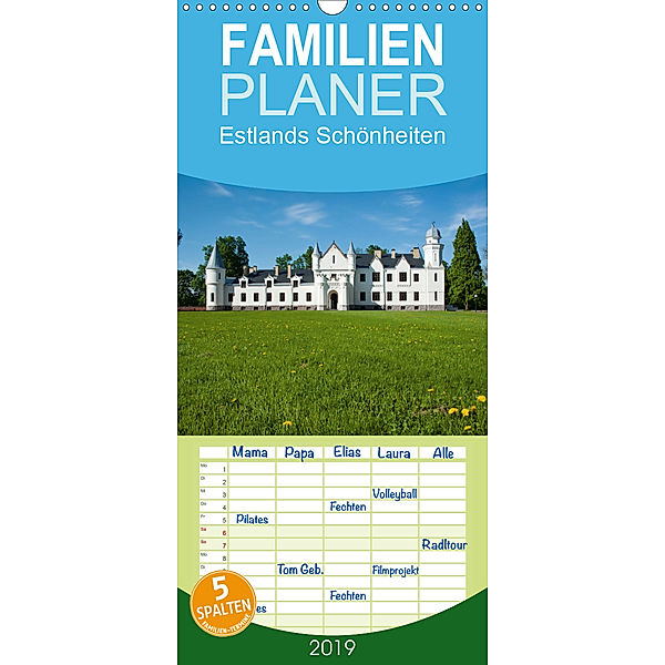 Estlands Schönheiten - Familienplaner hoch (Wandkalender 2019 , 21 cm x 45 cm, hoch), Frauke Scholz