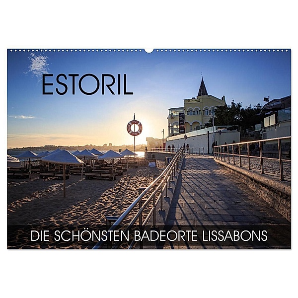 ESTORIL - die schönsten Badeorte Lissabons (Wandkalender 2024 DIN A2 quer), CALVENDO Monatskalender, Val Thoermer
