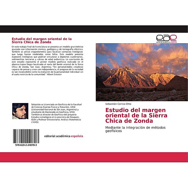 Estudio del margen oriental de la Sierra Chica de Zonda, Sebastián Correa-Otto