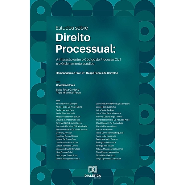 Estudos sobre Direito Processual, Luiza Tosta Cardoso, Thais Milani Del Pupo