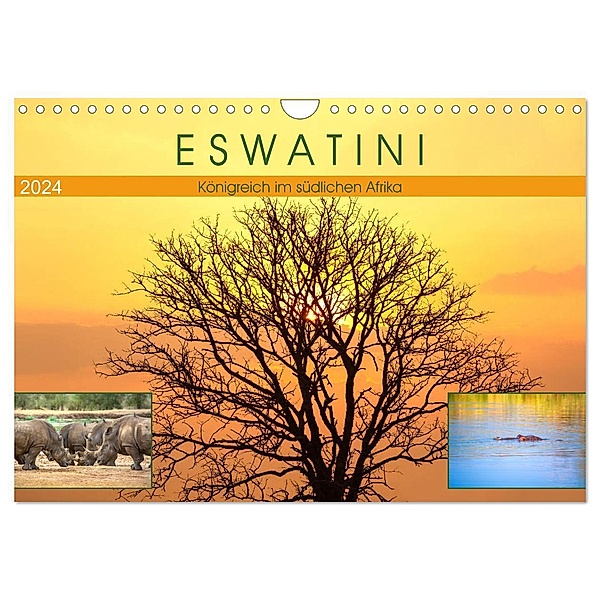 Eswatini - Königreich im südlichen Afrika (Wandkalender 2024 DIN A4 quer), CALVENDO Monatskalender, U-DO