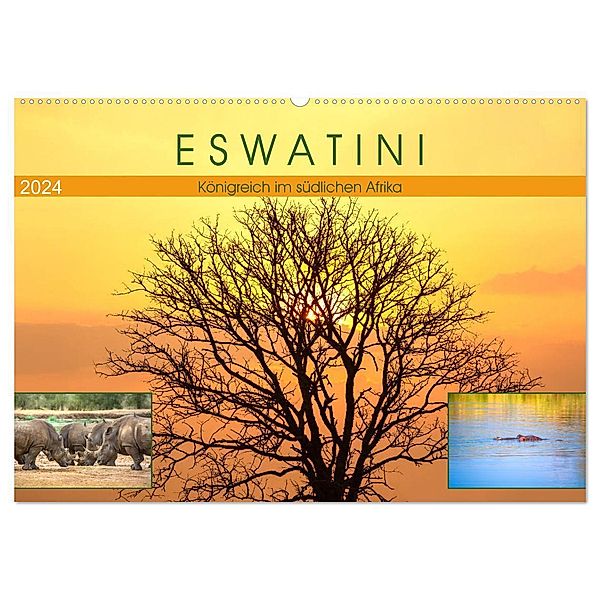 Eswatini - Königreich im südlichen Afrika (Wandkalender 2024 DIN A2 quer), CALVENDO Monatskalender, U-DO