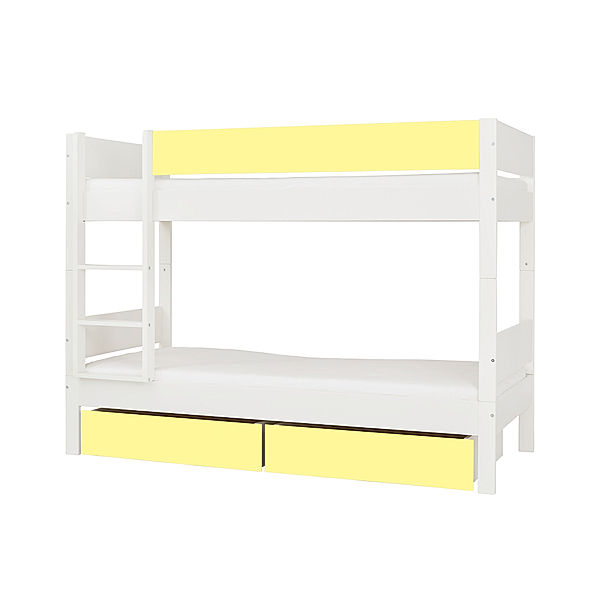 Manis-h Etagenbett HUXIE ARKAS II 90 x 200 cm (Farbe: White/ Sunny Yellow)